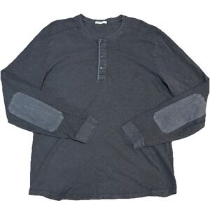 Marine Layer Men's XL Gray Long Sleeve 1/4 Button Shirt